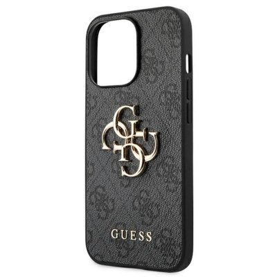 Guess 4G Big Metal Logo - Etui iPhone 13 Pro Max (szary)
