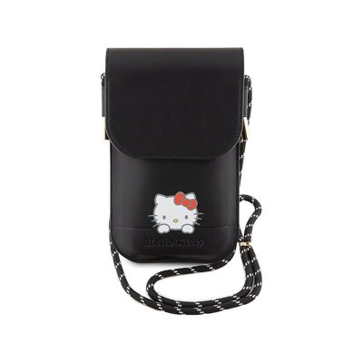Hello Kitty Leather Daydreaming Cord - Torebka crossbody na telefon (czarny)