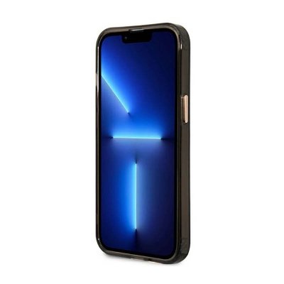 Guess Gold Outline Translucent MagSafe - Etui iPhone 13 Pro Max (czarny)