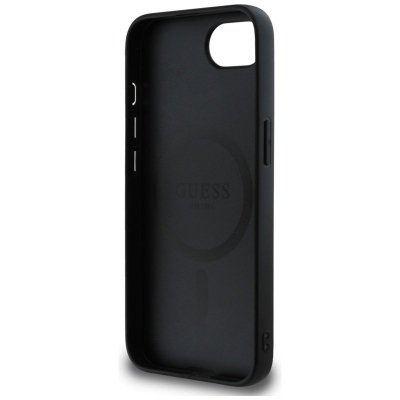 Guess 4G Ring Triangle Logo MagSafe - Etui do iPhone 16e (czarny)