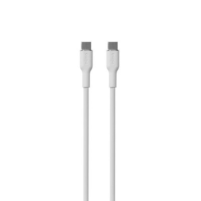 PURO ICON Soft Cable – Kabel USB-C do USB-C 1.5 m (White)
