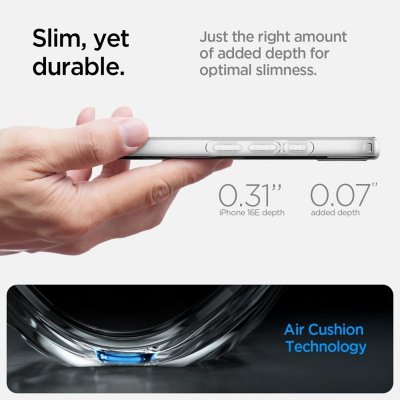 Spigen Liquid Crystal Mag MagSafe - Etui do iPhone 16e (Przezroczysty)