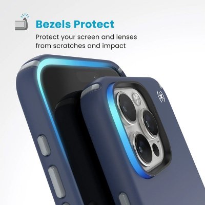 Speck Presidio2 Pro ClickLock & MagSafe - Etui iPhone 16 Pro Max (Coastal Blue / Dust Grey / White)