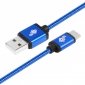 TB Kabel USB-USB C 1.5m niebieski sznurek 