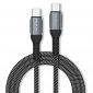 Qoltec Kabel USB 2.0 typ C | USB 2.0 typ C 100W | QC 3.0 | PD | 1m | Czarny 