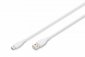 Digitus Kabel zasilający silikonowy USB-A - USB-C, USB 2.0 60W, 1m Biały 