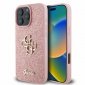 Guess Fixed Glitter Big 4G - Etui iPhone 16 Pro Max (różówy) 