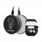 Karl Lagerfeld Bundle Ikonik – Zestaw etui do Apple Airpods 1 / 2 + Power Bank z lusterkiem 