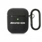 AMG Leather Big Logo - Etui AirPods (czarny) 