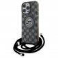Karl Lagerfeld IML Crossbody Monogram Karl & Choupette Head MagSafe - Etui iPhone 16 Pro (czarny) 
