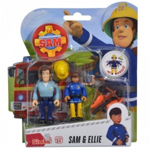 Simba Figurki Strażak Sam Sam i Ellie Akcesoria