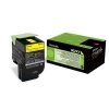 Toner Lexmark 80C2XY0. yellow. 4000s. return. extra duża pojemnośÄ‡. Lexmark CX510de. CX510dhe. CX510dthe 80C2XY0