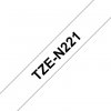 Taśma Brother TZE-N221. czarny druk/biały podkład. nielaminowany. 8m. 9mm TZEN221