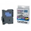 Taśma Brother TX-621. czarny druk/żółty podkład. laminowane. 8m. 9mm TX621