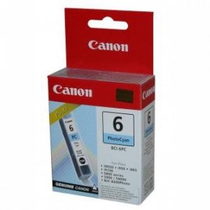 Canon oryginalny tusz BCI6PC. photo cyan. 4709A002. Canon S800. 820D. 830D. 900. 9000. i950 4709A002