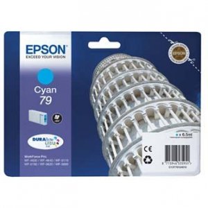 Epson oryginalny Wkład atramentowy / tusz C13T79124010. 79. L. cyan. 800s. 7ml. 1szt. Epson WorkForce Pro WF-5620DWF. WF-5110DW. WF-5690DWF C13T79124010