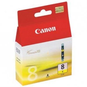Canon oryginalny tusz CLI8Y. yellow. 420s. 13ml. 0623B001. Canon iP4200. iP5200. iP5200R. MP500. MP800 0623B001
