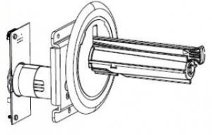 Części / ZEBRA / Kit, Liner Take-Up Spindle  and Motor Assembly, ZT410,  ZT411 only)