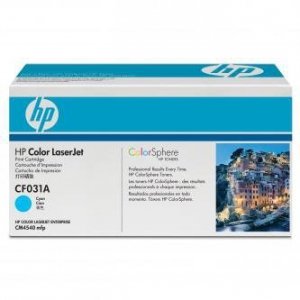 HP oryginalny toner CF031A. cyan. 12500s. HP Color LaserJet CM4540. 4540f. 4540fskm CF031A