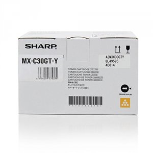 Toner SHARP MX-C30GTY, yellow, 6000s