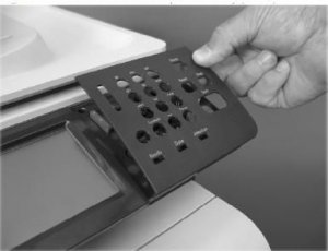 Części / HP / Overlay Control Panel Ar CC519-40021, Front panel 