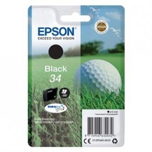 Epson oryginalny tusz C13T34614010, T346140, black, 6.1ml, Epson WF-3720DWF, 3725DWF C13T34614010