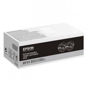 Epson oryginalny toner C13S050711. black. 2x2500s. return. Epson AcuLaser M200. MX200 C13S050711
