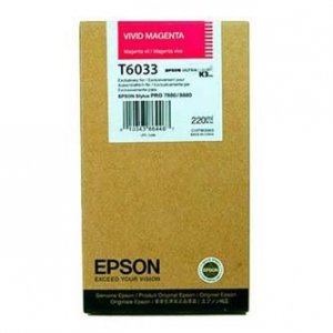 Epson oryginalny Wkład atramentowy / tusz C13T603300. vivid magenta. 220ml. Epson Stylus Pro 7800. 9800 C13T603300