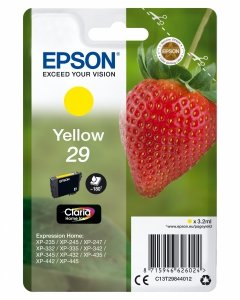 Tusz EPSON C13T29844022, T29, yellow, 3,2ml, Epson Expression Home XP-235,XP-332,XP-335,XP-432,XP-435
