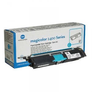 Toner Konica-Minolta A00W332. cyan. 4500s. 1710-5890-07. Konica Minolta Magic Color 2400. 2430. 2450. 2480. 2500. 2530 A00W332