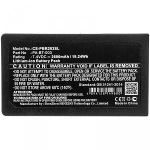 Części / CoreParts / zamiennik / Battery for Portable Printer 19.24Wh Li-ion 7.4V 2600mAh  Black for Brother Portable Printer RJ-2030, RJ-2050, RJ-2140, RJ-2150