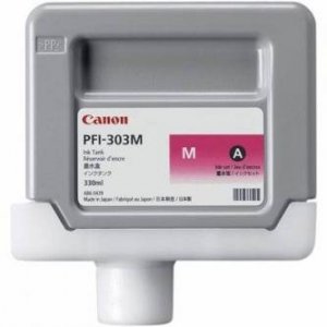 Canon oryginalny wkład atramentowy / tusz PFI303M. magenta. 330ml. 2960B001. ploter iPF-810. 820 2960B001AA