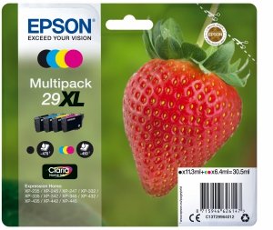 Tusz EPSON C13T29964012, T29XL, CMYK, 11,3/3x6,4ml, Epson Expression Home XP-235,XP-332,XP-335,XP-432,XP-435