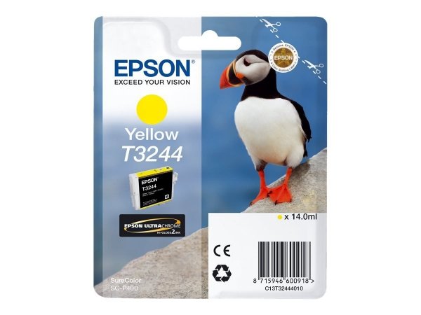 Epson oryginalny wkład atramentowy / tusz C13T32444010. yellow. 14ml. Epson SureColor SC-P400 C13T32444010