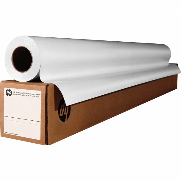 Papier do plotera / HP / 1524/45.7/HP Permanent Gloss Adhesive Vinyl, połysk, 60&quot;, J3H66A, 150 g/m2, Folia, 121 microns (4,8 mil) Ä˝ 150 g/m2 Ä˝ 1524 mm x
