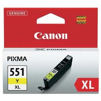 Canon oryginalny Wkład atramentowy / tusz CLI551Y XL. yellow. 11ml. 6446B001. high capacity. Canon PIXMA iP7250. MG5450. MG6350 6446B001
