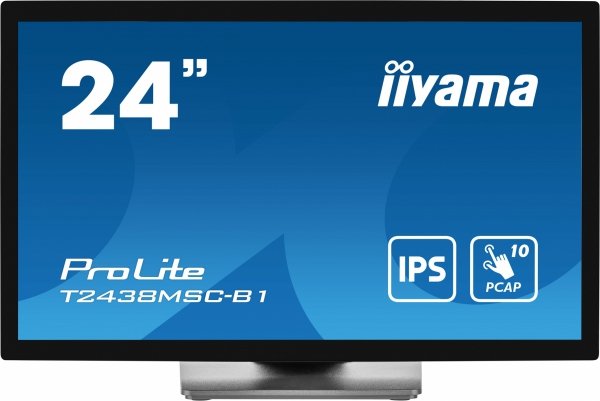 Monitor 24 cale T2438MSC-B1 IPS,FHD,DP,HDMI,2x2W,2xUSB,600(cd/m2),   10pkt.7H,IP1X(FRONT),PION/POZIOM