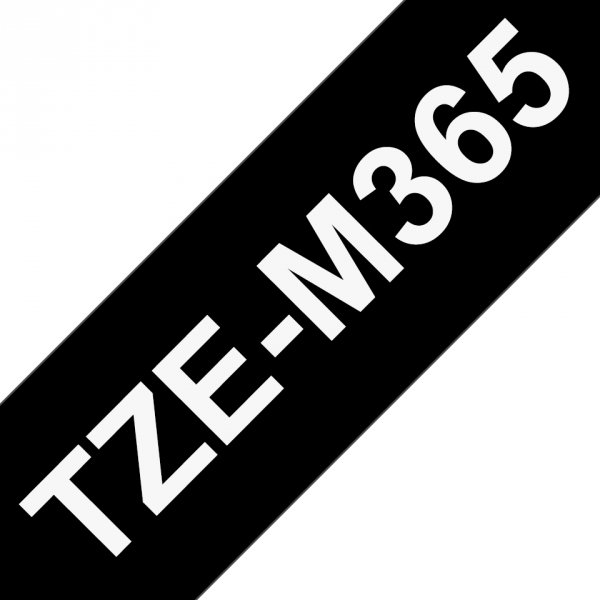 Taśma Brother TZE-M365, biały druk/czarny matowy podkład, laminowane, 8m, 36mm