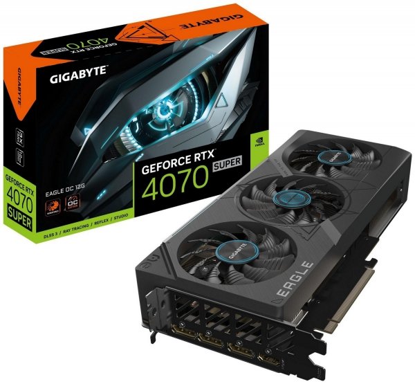 EOL - wycofany z oferty - Karta graficzna RTX 4070 SUPER EAGLE OC 12G GDDR6X 192bit 3DP