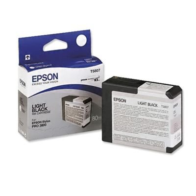 Epson oryginalny wkład atramentowy / tusz C13T580700. light black. 80ml. Epson Stylus Pro 3800 C13T580700