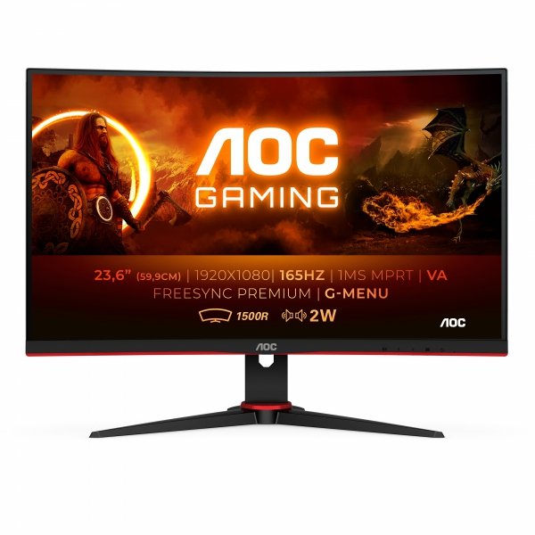 EOL - wycofany z oferty - Monitor C24G2AE/BK 23.6 cala VA Curved 165Hz HDMIx2 DPx2