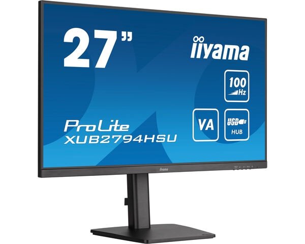 Monitor 27 cali ProLite XUB2794HSU-B6 VA,FHD,100HZ,4000:1,1MS,HDMI,DP,2xUSB,  FreeSync,2x2W,HAS(150mm),PIVOT