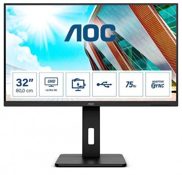Monitor U32P2 31.5 VA 4K HDMIx2 DP Pivot