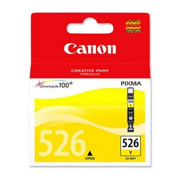 Canon oryginalny Wkład atramentowy / tusz CLI526Y. yellow. 9ml. 4543B006. blistr z ochroną. Canon Pixma  MG5150. MG5250. MG6150. MG8150 4543B006