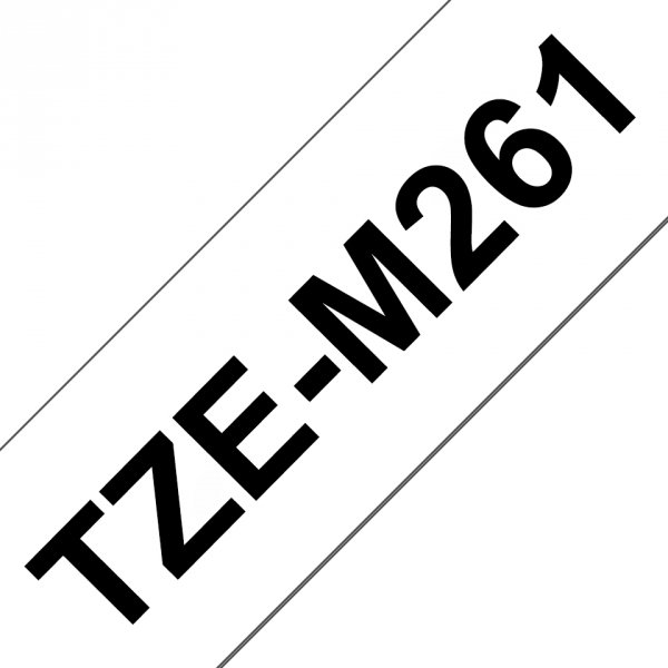 Taśma Brother TZE-M261, czarny druk/biały matowy podkład, laminowane, 8m, 36mm