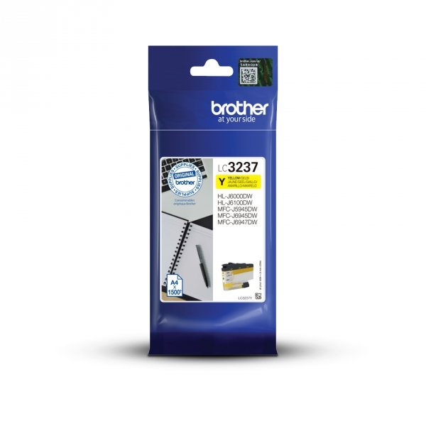 Tusz Brother LC-3237Y, yellow, 1500s, Brother MFC-J5945DW, MFC-J6945DW, MFC-J6947DW