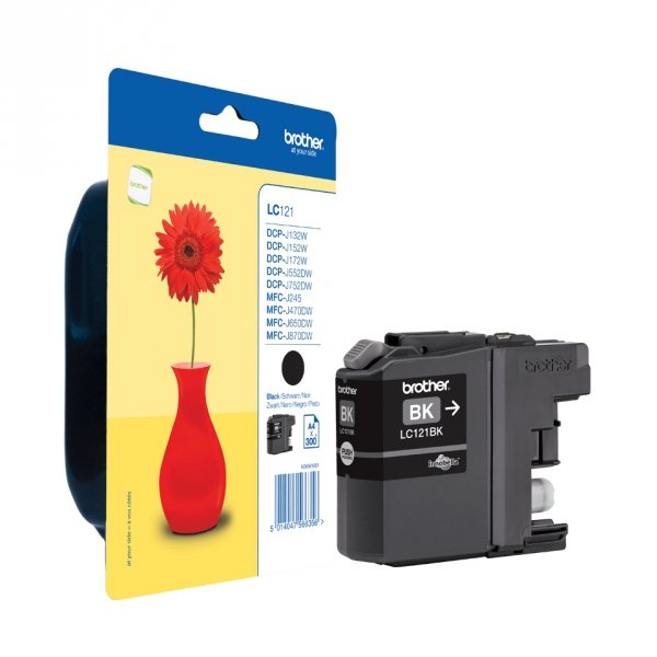 Tusz Brother Black 300sh DCP552-752/MFC870 LC121BKBP