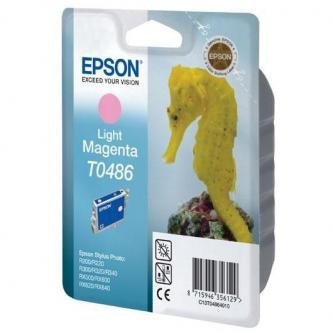 Epson oryginalny wkład atramentowy / tusz C13T048640. light magenta. 430s. 13ml. Epson Stylus Photo R200. 220. 300. 320. 340. RX500. 600 C13T04864010