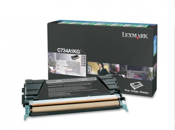 Toner Lexmark C734A1KG. black. 8000s. return. Lexmark C734. C736. X734. X736. X738 C734A1KG