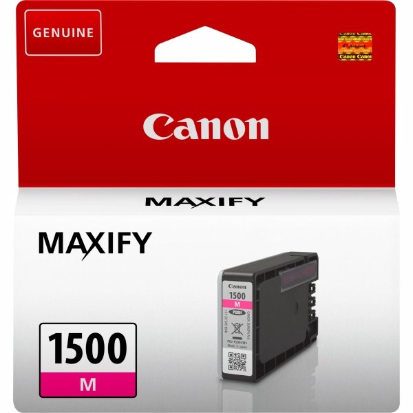 Tusz Canon PGI-1500 M, magenta, 300s, 4.5ml, 9230B001, Canon MAXIFY MB2050,MB2150,MB2155,MB2350,MB2750,MB2755 9230B001